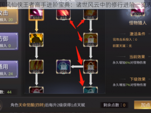 国风仙侠王者高手进阶宝典：诸世风云中的修行进阶一览表