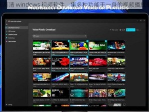 美国高清 windows 视频软件，集多种功能于一身的视频播放软件