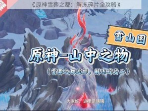 《原神雪葬之都：解冻碎片全攻略》