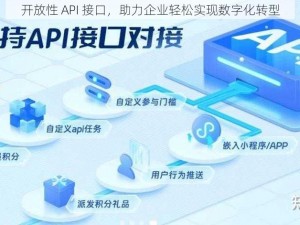 开放性 API 接口，助力企业轻松实现数字化转型