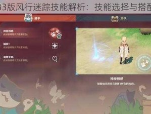 原神33版风行迷踪技能解析：技能选择与搭配攻略