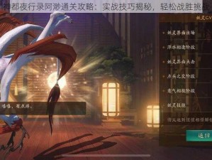 神都夜行录阿渺通关攻略：实战技巧揭秘，轻松战胜挑战