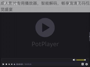 成人影片专用播放器，智能解码，畅享高清无码视觉盛宴