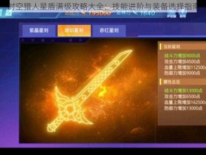 时空猎人星盾满级攻略大全：技能进阶与装备选择指南