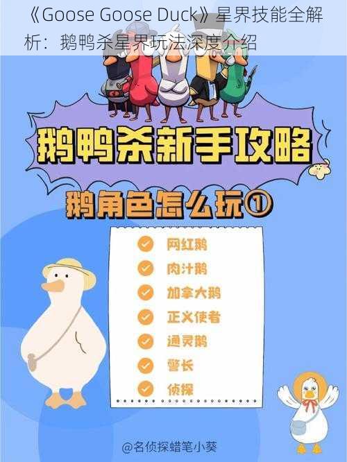 《Goose Goose Duck》星界技能全解析：鹅鸭杀星界玩法深度介绍