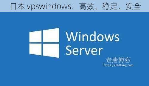 日本 vpswindows：高效、稳定、安全