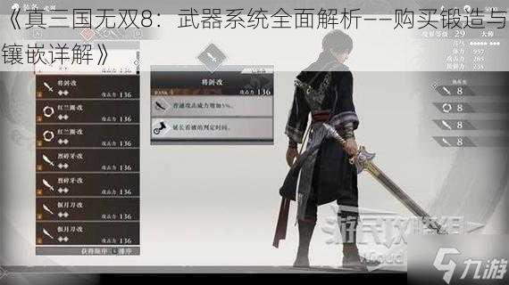 《真三国无双8：武器系统全面解析——购买锻造与镶嵌详解》