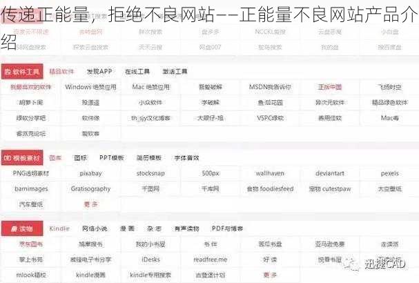 传递正能量，拒绝不良网站——正能量不良网站产品介绍