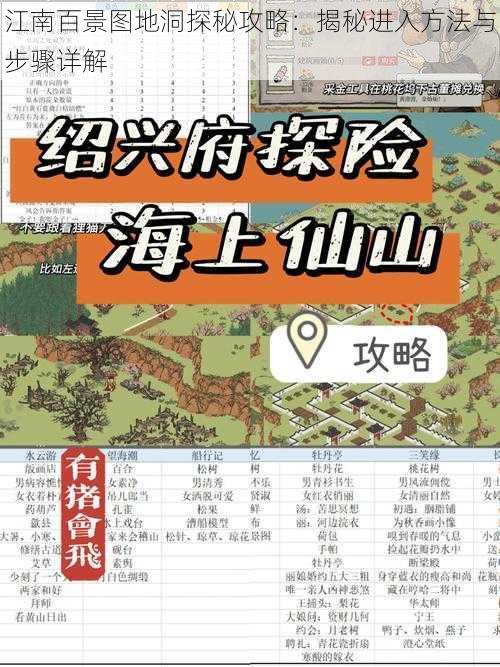 江南百景图地洞探秘攻略：揭秘进入方法与步骤详解