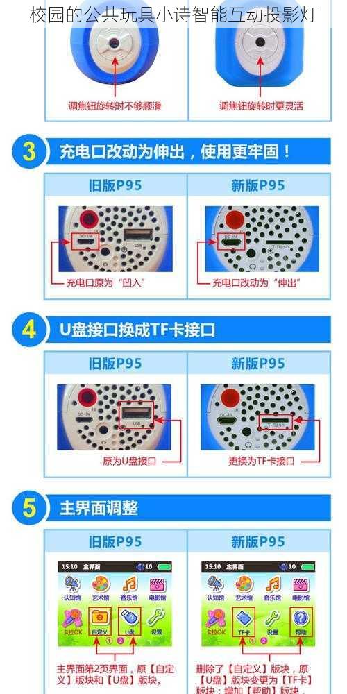 校园的公共玩具小诗智能互动投影灯