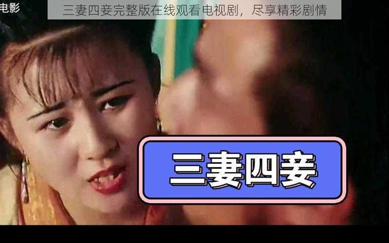 三妻四妾完整版在线观看电视剧，尽享精彩剧情