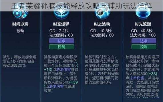 王者荣耀孙膑技能释放攻略与辅助玩法详解