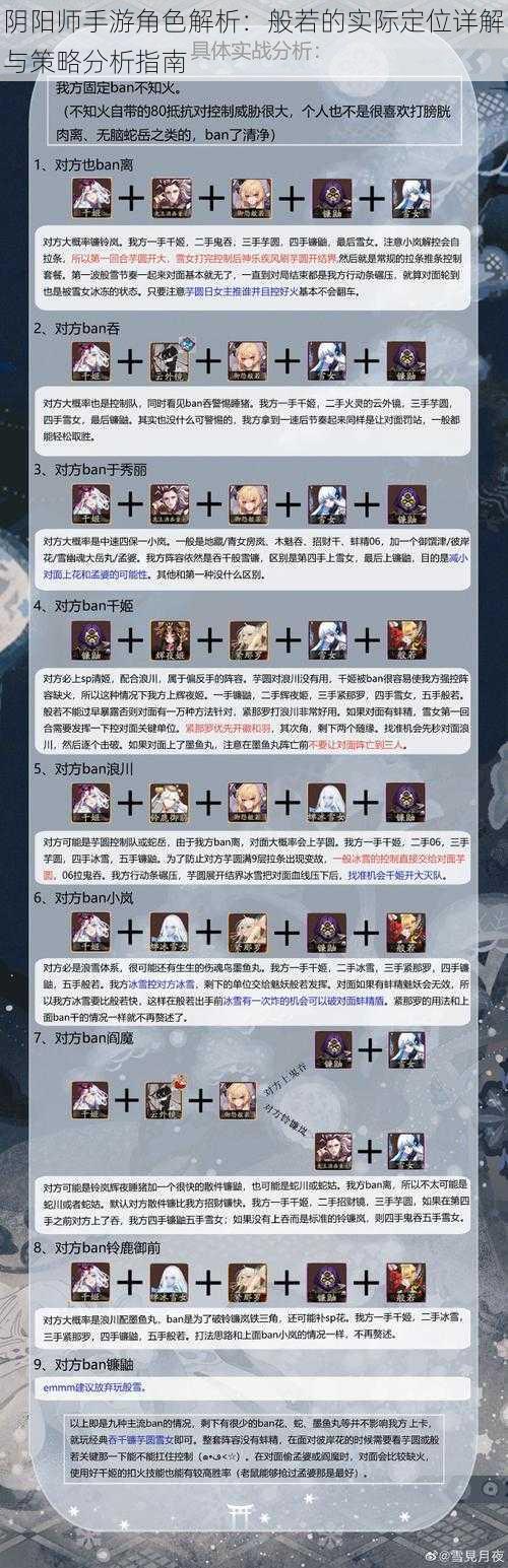 阴阳师手游角色解析：般若的实际定位详解与策略分析指南