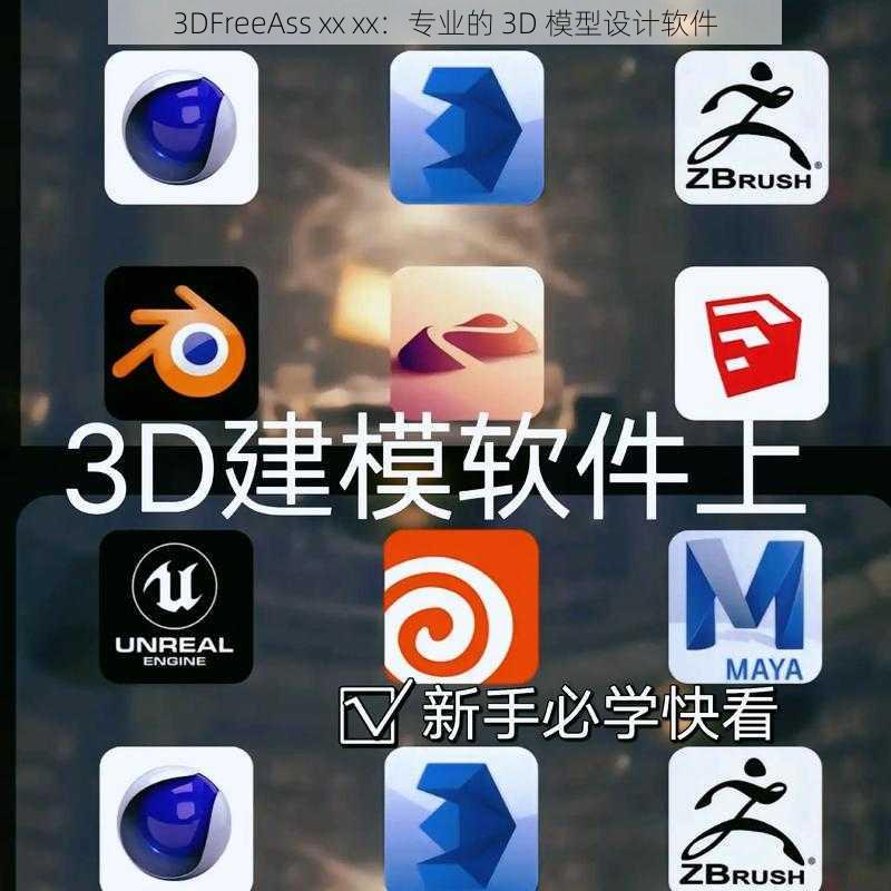 3DFreeAss xx xx：专业的 3D 模型设计软件