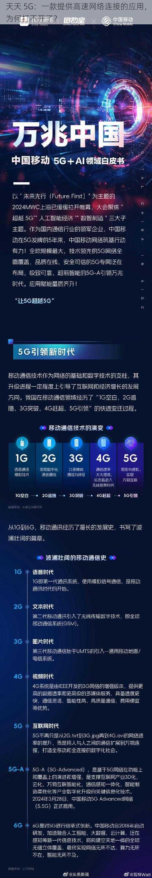 天天 5G：一款提供高速网络连接的应用，为何打不开了？