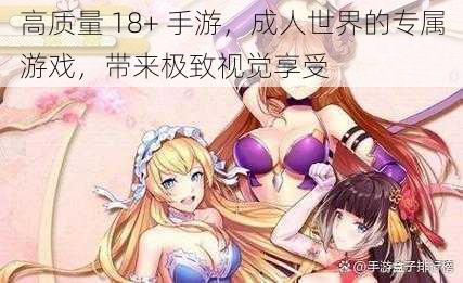 高质量 18+ 手游，成人世界的专属游戏，带来极致视觉享受