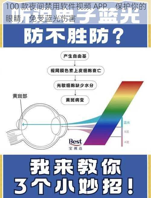 100 款夜间禁用软件视频 APP，保护你的眼睛，免受蓝光伤害