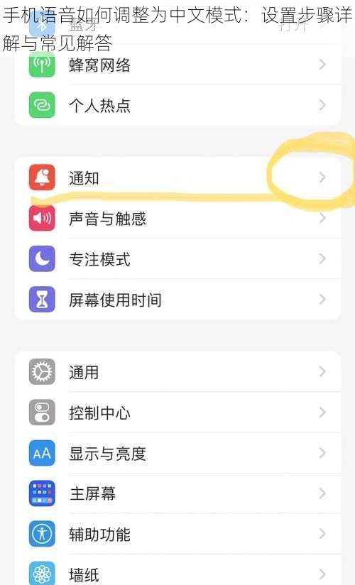 手机语音如何调整为中文模式：设置步骤详解与常见解答