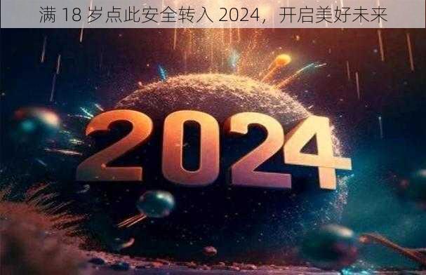 满 18 岁点此安全转入 2024，开启美好未来