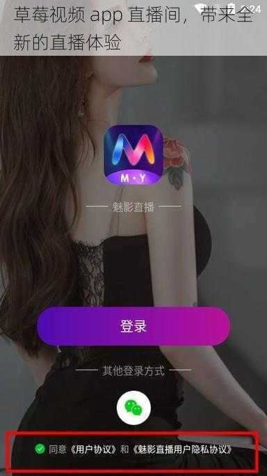 草莓视频 app 直播间，带来全新的直播体验