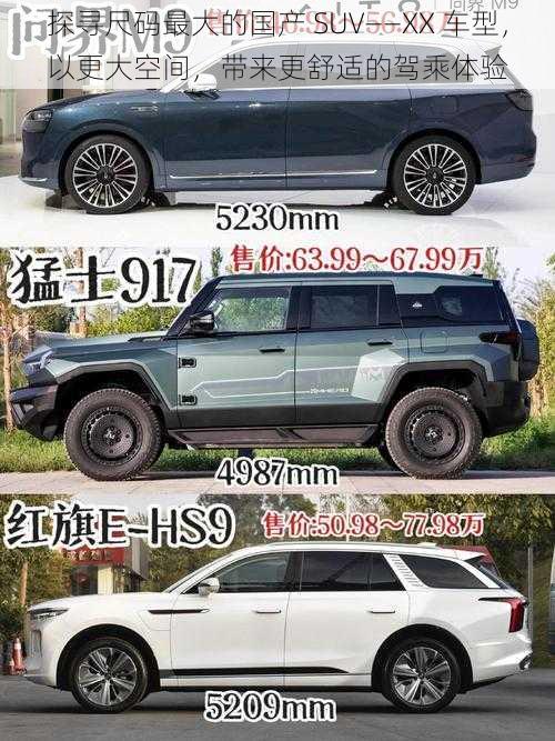 探寻尺码最大的国产 SUV——XX 车型，以更大空间，带来更舒适的驾乘体验