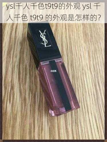 ysl千人千色t9t9的外观 ysl 千人千色 t9t9 的外观是怎样的？