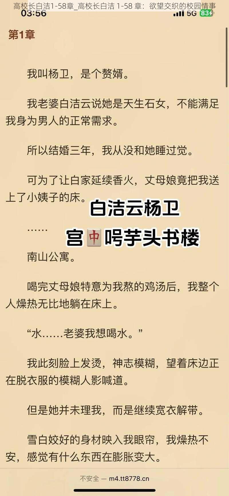 高校长白洁1-58章_高校长白洁 1-58 章：欲望交织的校园情事