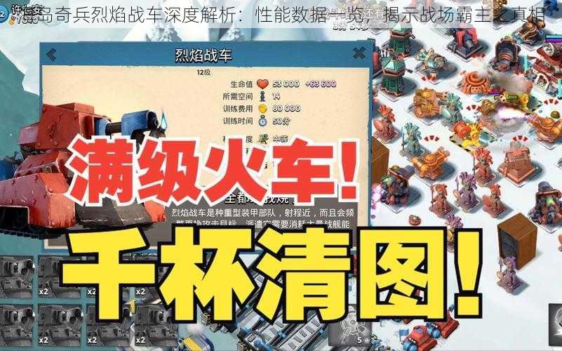 海岛奇兵烈焰战车深度解析：性能数据一览，揭示战场霸主之真相