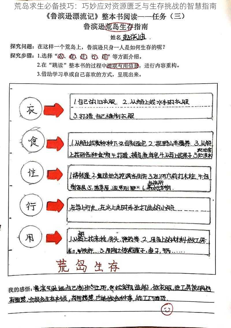 荒岛求生必备技巧：巧妙应对资源匮乏与生存挑战的智慧指南