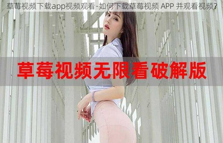 草莓视频下载app视频观看-如何下载草莓视频 APP 并观看视频？