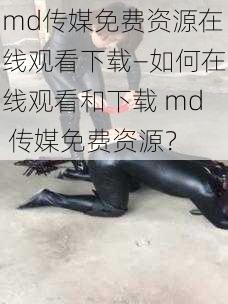 md传媒免费资源在线观看下载—如何在线观看和下载 md 传媒免费资源？