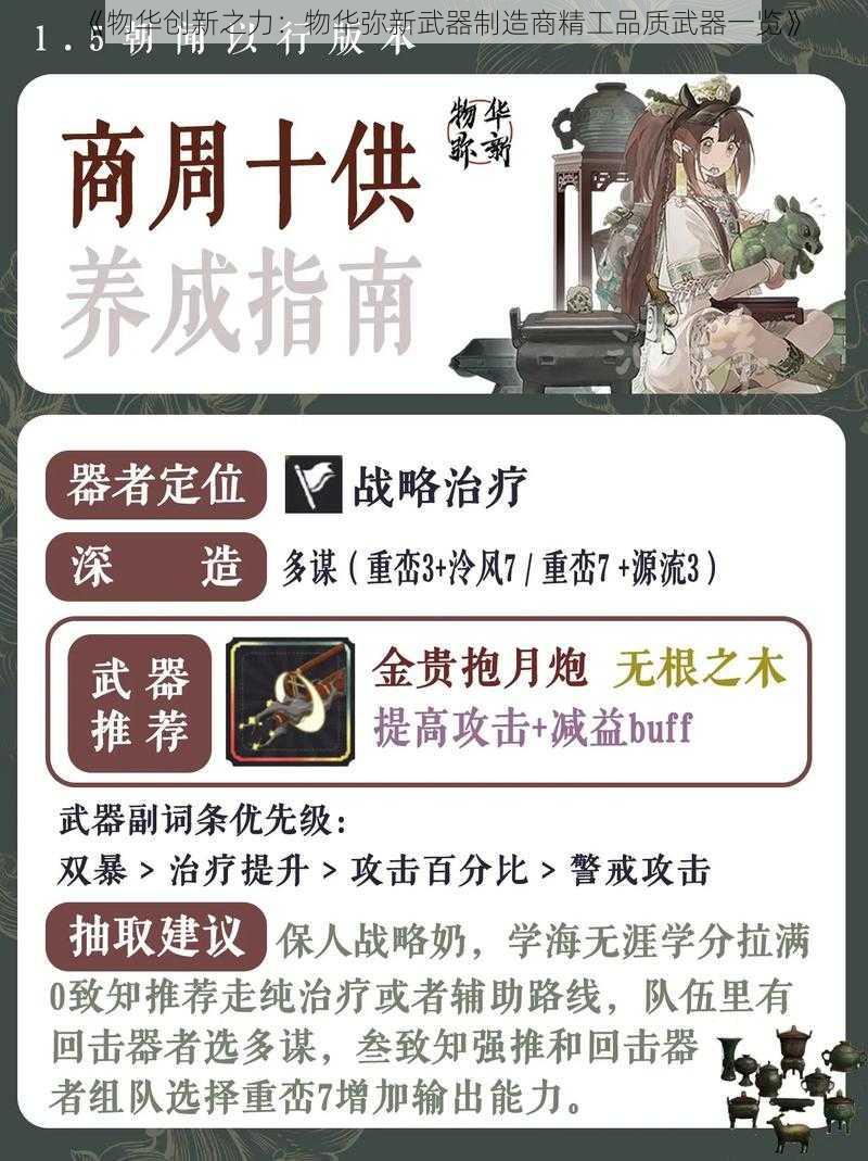 《物华创新之力：物华弥新武器制造商精工品质武器一览》