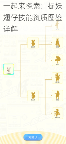一起来探索：捉妖翅仔技能资质图鉴详解