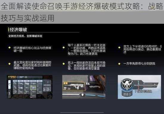 全面解读使命召唤手游经济爆破模式攻略：战略技巧与实战运用