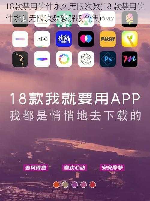 18款禁用软件永久无限次数(18 款禁用软件永久无限次数破解版合集)