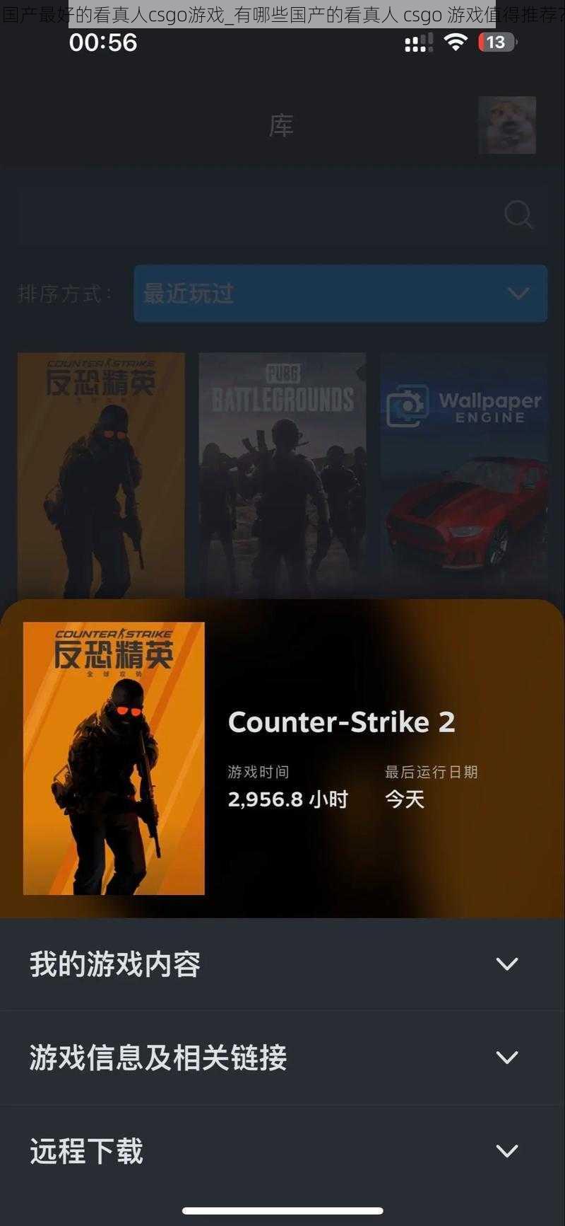 国产最好的看真人csgo游戏_有哪些国产的看真人 csgo 游戏值得推荐？