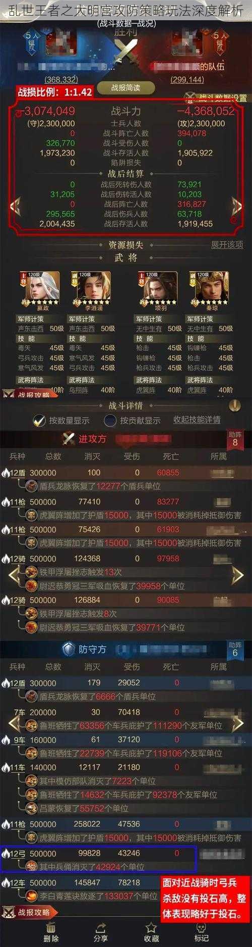 乱世王者之大明宫攻防策略玩法深度解析